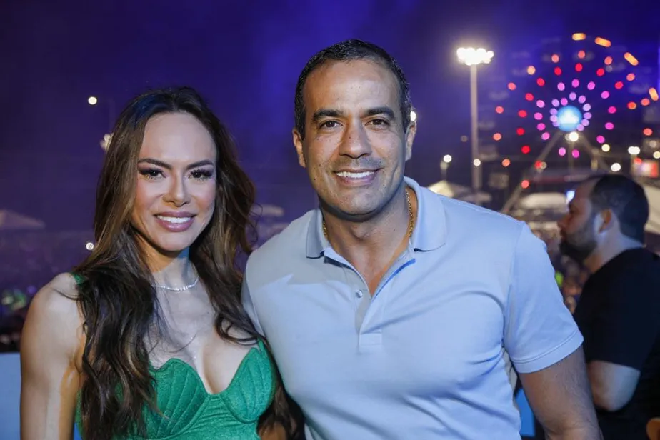 Bruno Reis e esposa