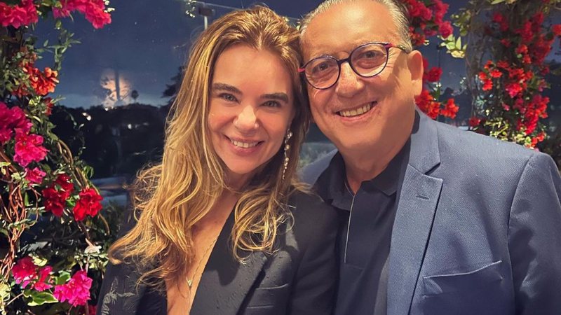 Galvão Bueno e Desiree Soares