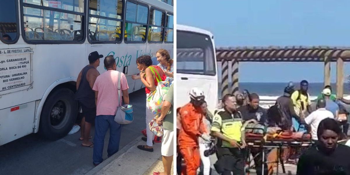idosa atropelada por ônibus