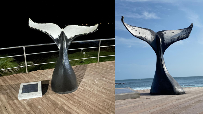 escultura baleia